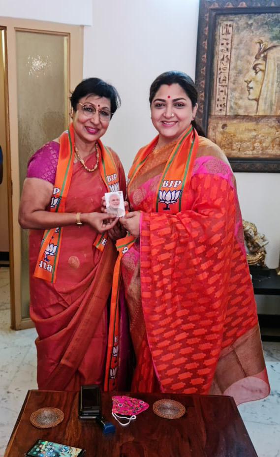 khushsundar's tweet image. Thinking minds believe in @narendramodi ji n in @BJP4India .People from different walks of life joined the largest party n look forward to follow the path of our PM n to serve the nation. @CTRavi_BJP @Murugan_TNBJP @blsanthosh @BJP4TamilNadu