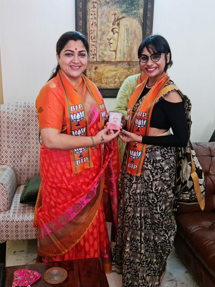 khushsundar's tweet image. Thinking minds believe in @narendramodi ji n in @BJP4India .People from different walks of life joined the largest party n look forward to follow the path of our PM n to serve the nation. @CTRavi_BJP @Murugan_TNBJP @blsanthosh @BJP4TamilNadu