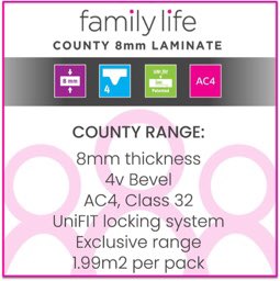 centflooringdis's tweet photo. Introducting our exclusive Family Life laminate range County 8mm.

Now in stock, speak to your local representative for more info.

#laminate #laminateflooring #unifit #class32 #ac4 #4vbevelled #8mmthick #familylife https://t.co/pnPa5bM9on