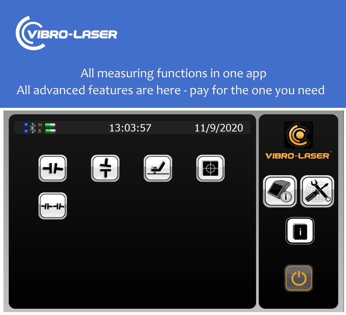 VIBROLASER's tweet photo. We are happy to present to you our new APP!
All platforms available, new intuitive interface, all features in one program.

#vibrolaser #shaftalignmentsystem #lasershaftalignment #shaftalignment #alignment #balancing #apprelease #allinonesolution #allplatforms https://t.co/3ujY5DOspb
