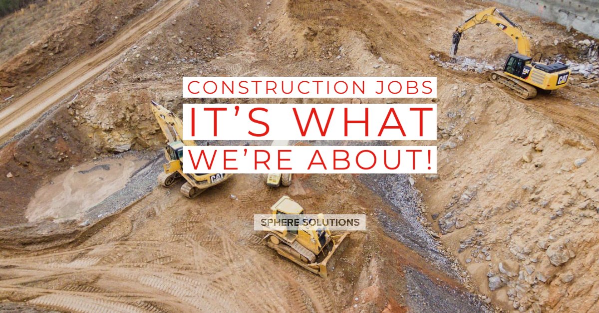 Visit us at spheresolutions.co.uk 
#Experts #NewYear #NewJob #ConstructionJobs #Jobs