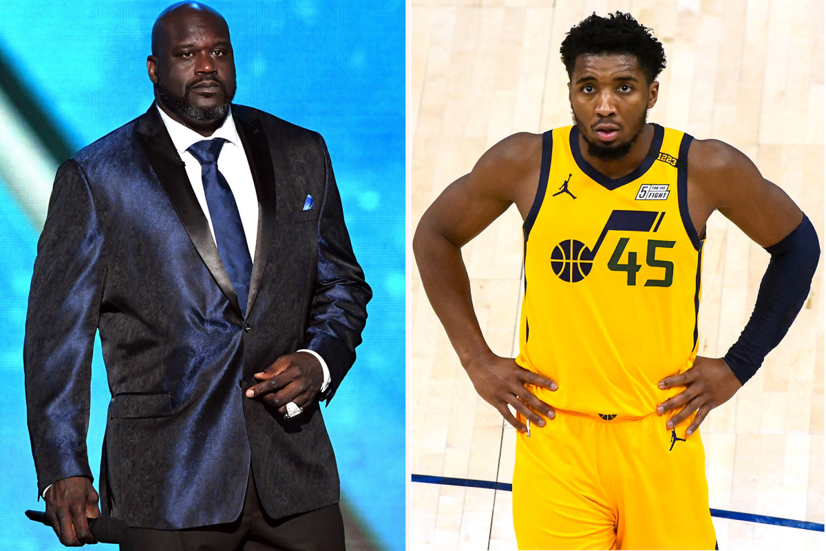 Shaquille O'Neal's awkward Donovan Mitchell interview couldn't have gone as planned