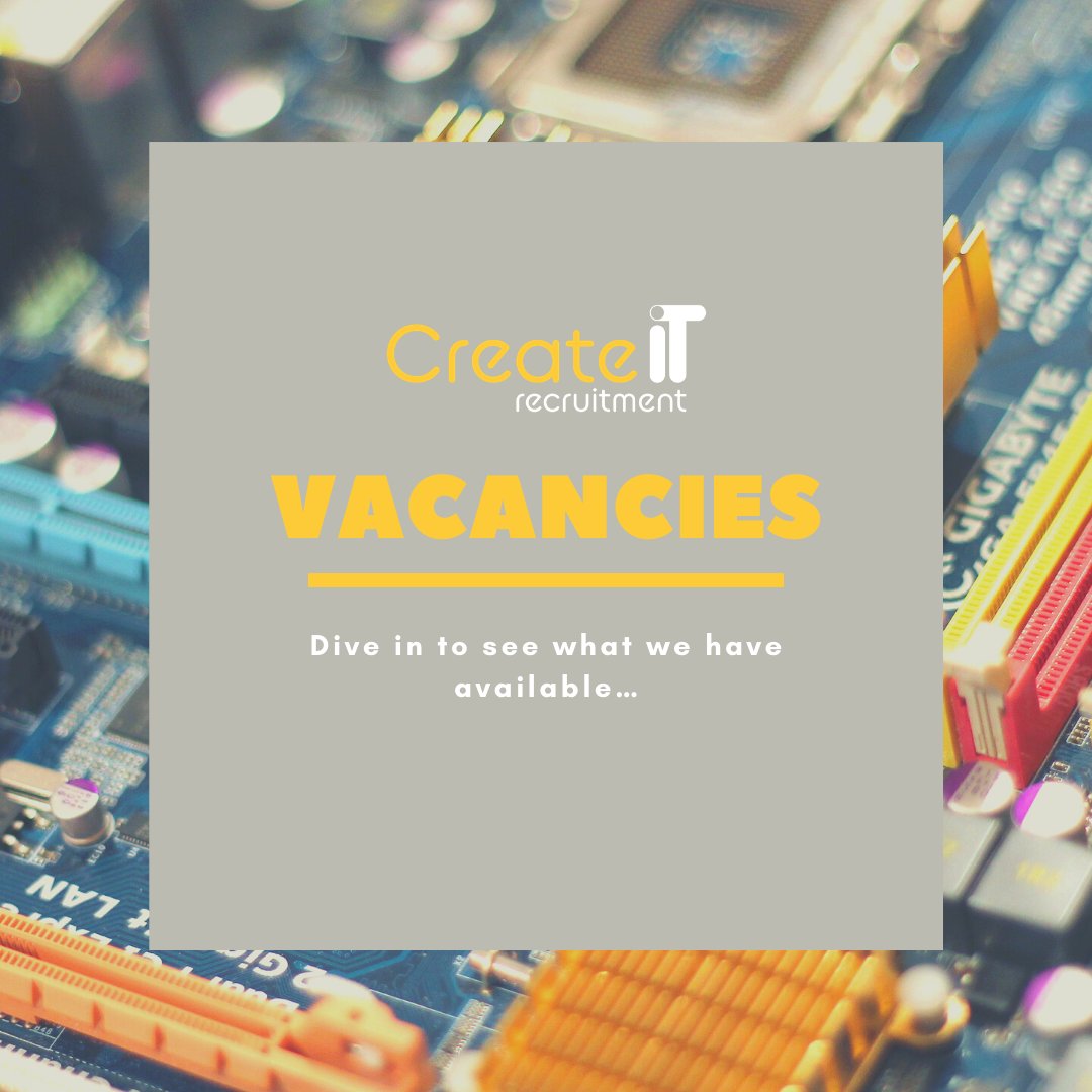 CreateITRec's tweet image. Find your next job at createitrecruitment.co.uk/vacancies/