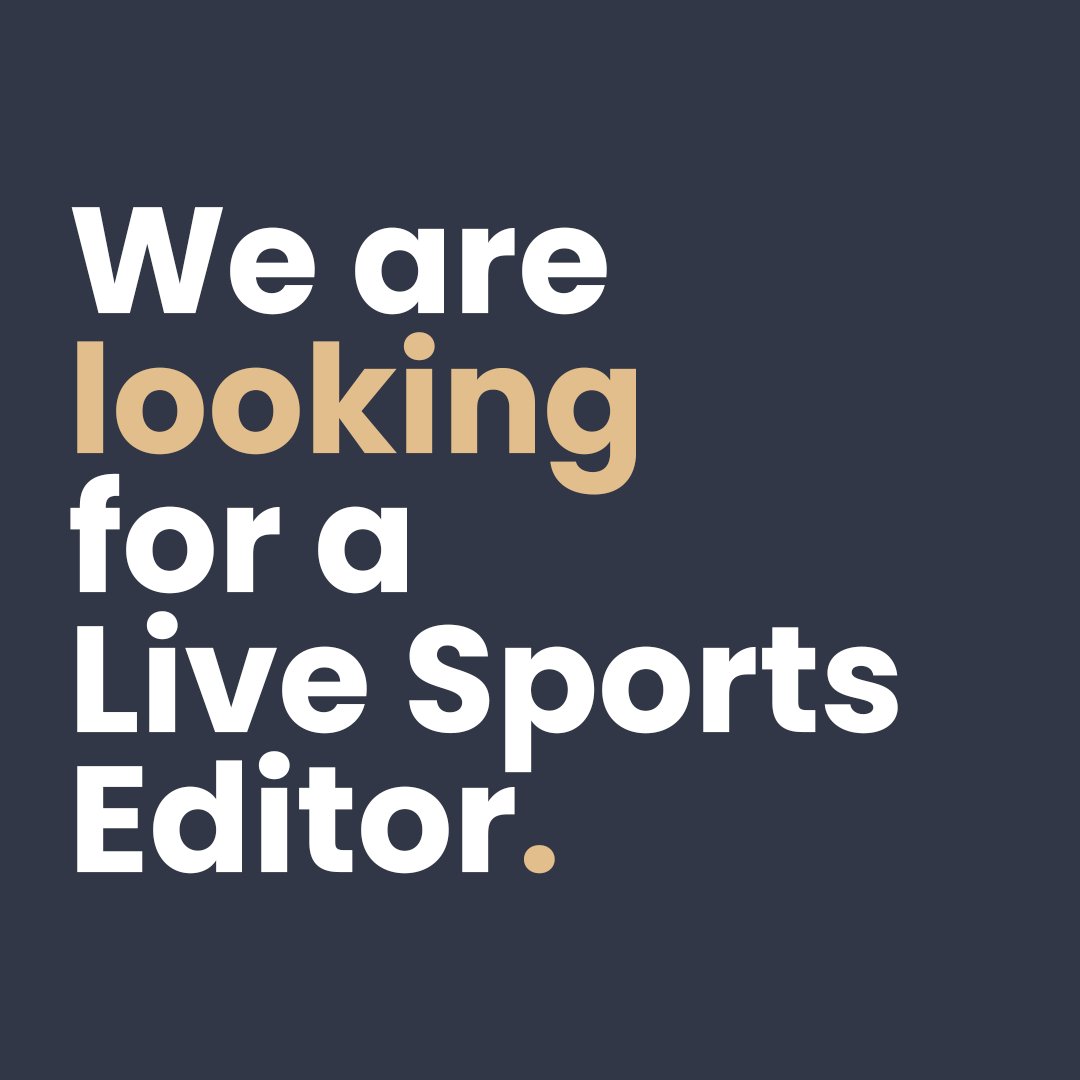 WE’RE HIRING! We are searching for a Live Sports Editor to join our team. Do you have a love of sport, with a passion for cricket in particular? Then this could be for you! Click on the jobs link on our Linkedin page. contentedgroup.com/careers