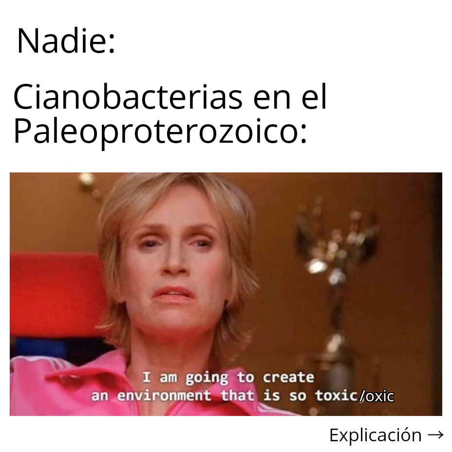 Manelrms's tweet photo. La gran oxidación (@hoornblenda en instagram).
A continuación tenéis una breve explicación de la ciencia detrás del #geomeme. https://t.co/FiMKMJFlaG