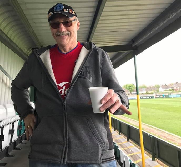 SallyTaylor85's tweet photo. @StuartButler20 he doesn’t use Twitter but he’s a legend and it’s his birthday today. My Dad, number 1 @OfficialShots fan and my bestest chum in the whole world ❤️💙 #72today #mydad https://t.co/6jv5E9DElM