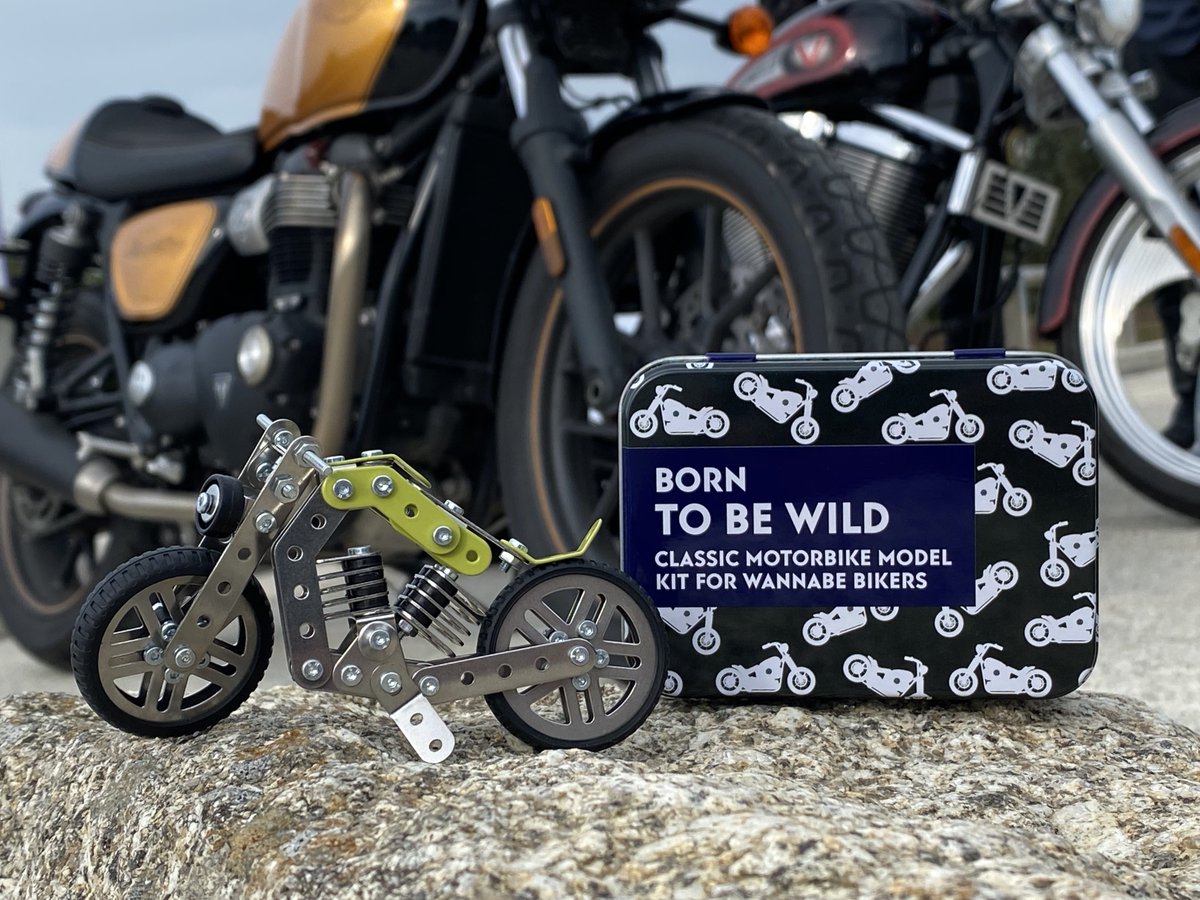presentmill's tweet image. NEW NEW NEW!
Are you up to this biker challenge? Use the specialist tools included in the kit to bolt together over 160 parts to build your very own classic motorbike for your home or desktop.
presentmill.com/View/20333/bor…
#new #motorbike #giftsforhim #gift #giftideas #giftforher #need