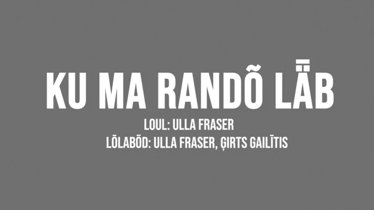 uldis_balodis's tweet photo. A new Livonian-learning song from the UL Livonian Institute: Ku ma randõ lǟb (When I go to the shore) by Ulla Fraser.

Learn to use the partitive case for objects of ārmaztõ 'to love' &amp; the illative case with lǟb 'I go, s/he goes' for directional motion.

https://t.co/XVHPr3LCOx https://t.co/peicTsOgnL