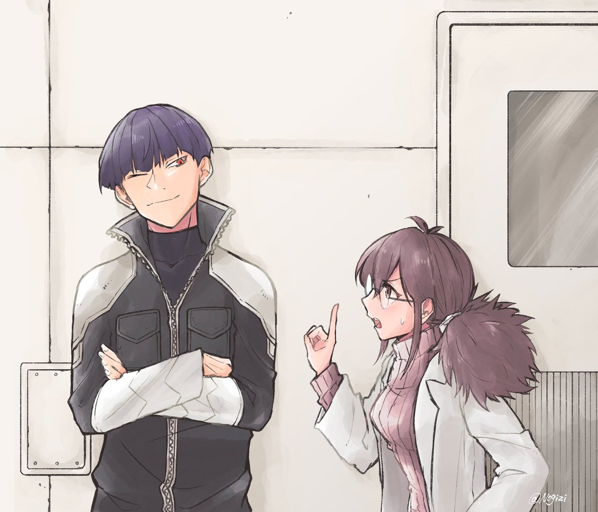 怪8/保科副隊長と被ノエ/オスカーさんの衣装交換 ⚠️クロスオーバー