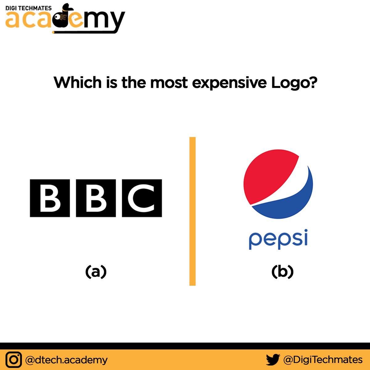 DigiTechmates's tweet photo. Comment down the right answer and worth of the Logo.

#logo #Logodesigner #logodesign #PEPSI https://t.co/SdgjI1Ckk8