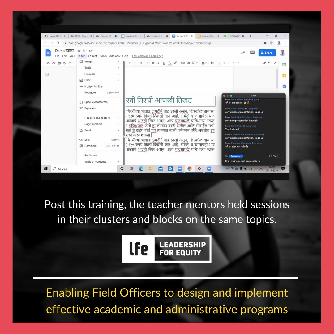 We are elated to witness and support the collaborative efforts of the #TeacherMentors and DIET #Officers of Satara District.
Together we can ensure resilient, sensitive, and effective #PublicSystems🤝
<a href="/cisco/">Cisco</a>

#LFE #SystemChange
<a href="/Harishkrishnan/">Harishkrishnan</a> <a href="/Gardesam9/">sameer garde</a> <a href="/muruganv/">Murugan Vasudevan</a> 
<a href="/rohinikamath/">rohini kamath</a>