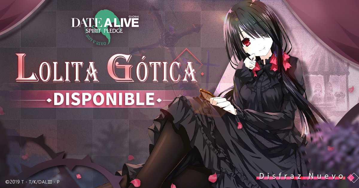 DALSP_ES's tweet image. ❤ Vestido Astral de Kurumi - Lolita Gótica❤ 
Completa las misiones, colecta los microfonos y intercambialo en la tienda de disfraz~

#DateALive #SpiritPledge #Kurumi