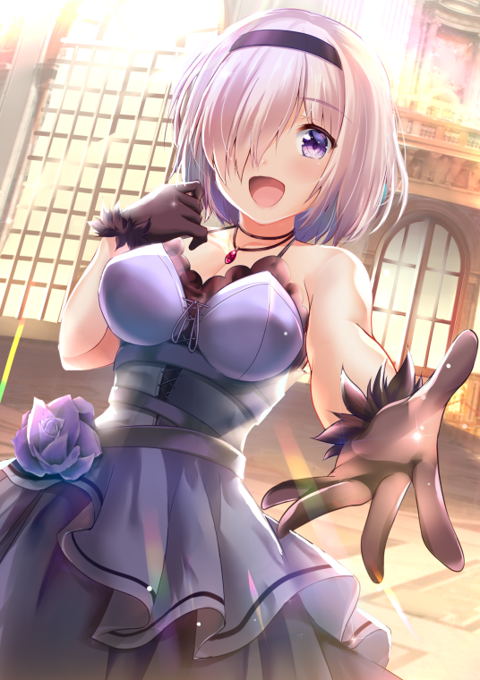 マシュ・キリエライト(Fate) 「スカサハ師匠ドレスを着たマシュちゃんです #FGO #FateGO 」|泉水茜のイラスト