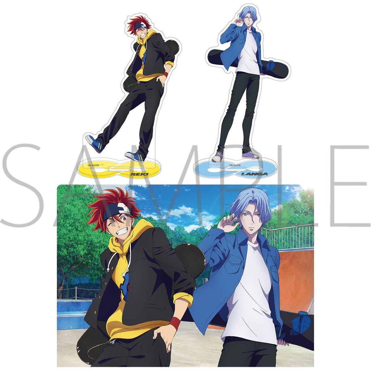 ムービック宣伝中の人 Sk エスケーエイト Tvアニメ放送中 Sk のアイテムは 1月24日 日 までのご予約で確実にご用意 きゃらびぃ描き下ろしイラストアイテムや 全身が嬉しいアクリルスタンドなど魅力いっぱいの商品ばかりです 詳細は