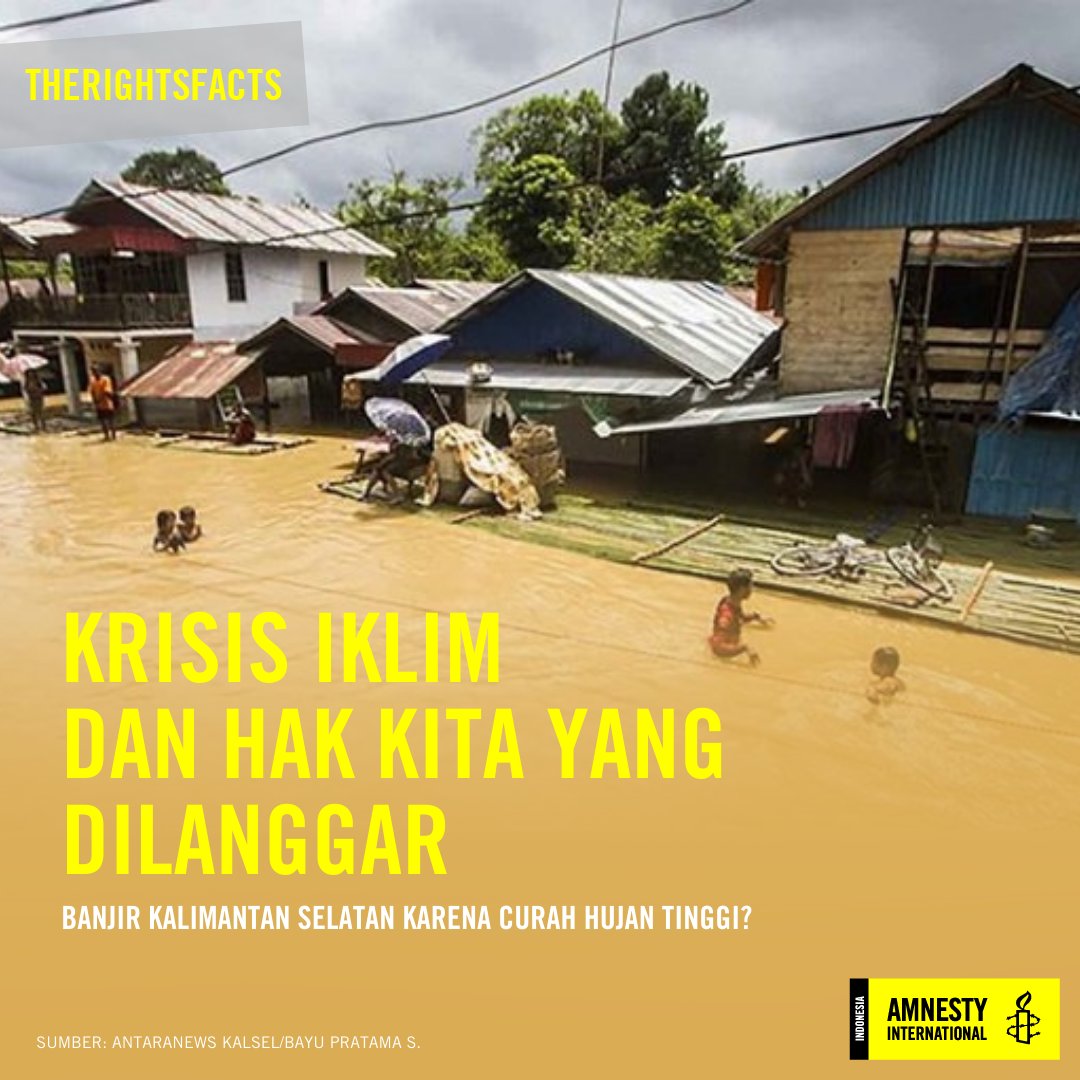 amnestyindo's tweet photo. Apa hubungan antara krisis iklim dengan hak asasi manusia?
A THREAD: Krisis Iklim dan Hak Kita yang Dilanggar.
#TheRightsFacts https://t.co/LW9q9QKGRp