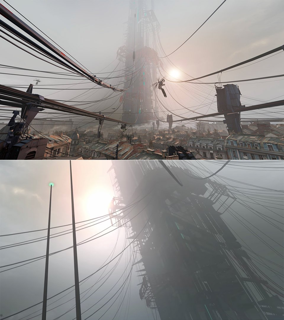 What better way to emphasize the presence of an alien domination than having a giant structure. As you can see on the next graph, Agent 47 didn't get that high himself.8/9