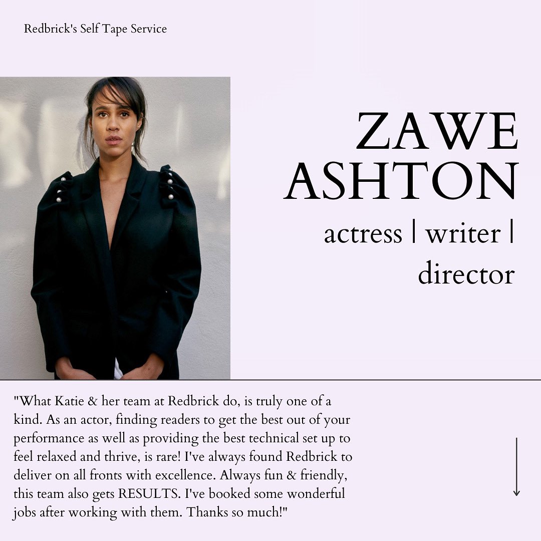 Friday Feelings... Need to do a Self Tape? 🎥 
•
<a href="/ZaweAshton/">Zawe Ashton</a> #fridaymorning #selftaping