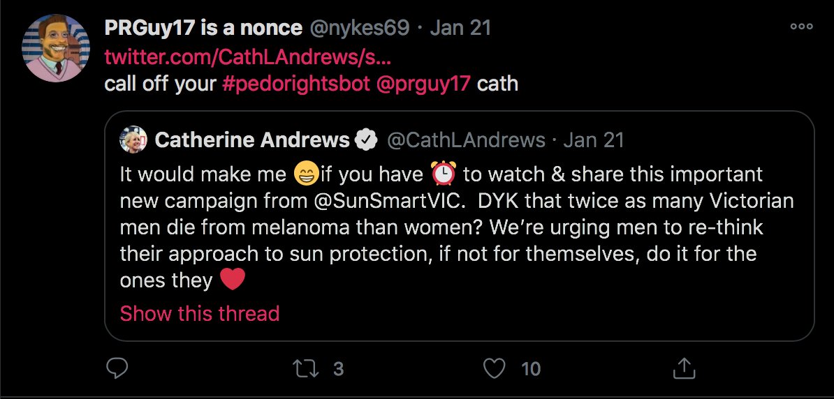 Here's what happens when you call out AUWU trolls. It's not the subpar trolling of me which is the problem here; it's that this group promotes themselves as a support service for vulnerable people. I'd never let anyone I care about fall in with this lot.