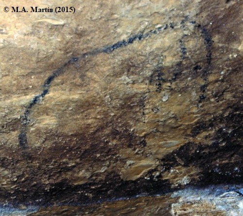 PreGraphity's tweet photo. Good #FridayPaleoart! Today we are going to a  site in the Ebro basin, but close to Cantabria... A mostly unknown site...

Cave: #Palomera 
Place: #OjoGuareña, Merindad de Sotoscueva, Burgos, Castilla y Leon (Spain)
Motif: Mammoth
Chronology: #UpperMagdalenianAzilian https://t.co/FwMeIsMdUd