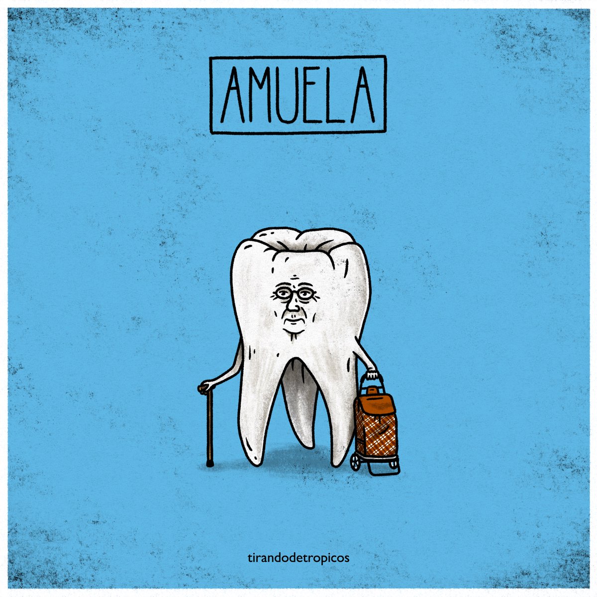 tdtropicos's tweet photo. AMUELA
#tirandodetropicos #illustració // #muela #abuela #amuela #carritocompra https://t.co/sSUmilOfA6