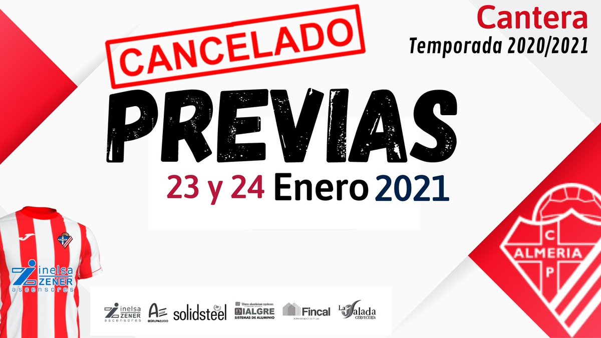 Club Pvo Almeria On Twitter La Jornada De La Cantera Debido A Las Nuevas Restricciones De La Junta De Andalucia Todos Los Partidos De Las Categorias Base Han Sido Canceladas Si Jugara