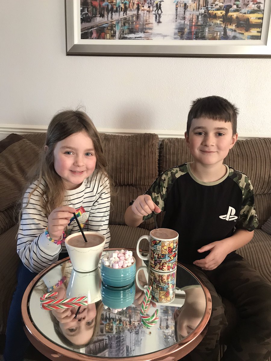 lovick_kim's tweet photo. Hot Choc Friyay! Their resilience continues to astound me, working full time from home means I can’t devote as much time as I would like to help them with their learning but they are just cracking on with it and smashing it in true Astley Style. @astley_primary4 @astley_primary3 https://t.co/bLPjuzrRvR
