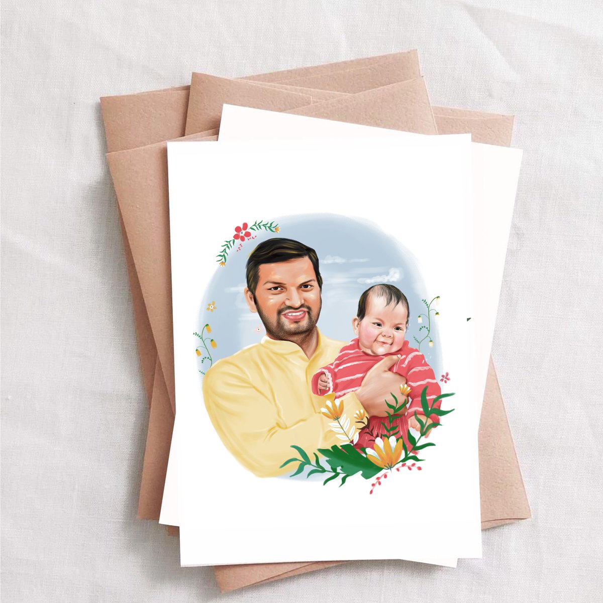 doodlerts's tweet image. #digitalportrait #caricature #customizedframe