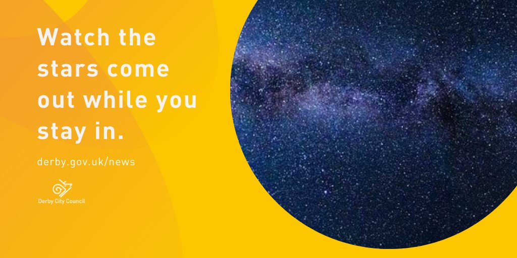Tonight would be our annual Alvaston Park stargazing event, but this year we want you to watch the stars from the comfort of your home.💫 

There'll also be a range of videos that you can watch online from 6pm.

Find out more.👉orlo.uk/Ofofu