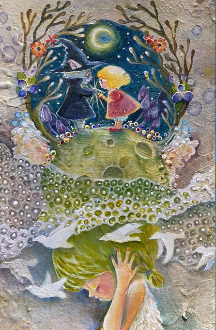 ⬇️タップして全体を表示⬇️

【Little spell】

あたしを強くさせる
あの小さなじゅもん
出典:「小さな頃から」JUDY AND MARY

#KYOKUMAHagakiCollection
#HappyFRIDAYevent 
2021年1月22日(金)発表作品

https://t.co/dSNT0mhgG0

⬆️【shop】にて公開しています。

#イラスト #絵画  #Illust  #art 