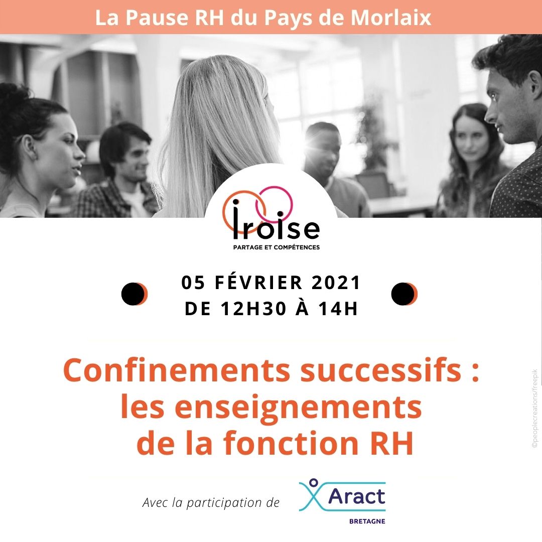 Confinements successifs : les enseignements de la fonction RH

Venez échanger avec d'autres employeurs du Pays de #Morlaix sur cette thématique #RH, vendredi 5 février de 12h30 à 14h à #Morlaix.

Pour s'inscrire, c'est par ici :
forms.gle/k4HAiBgWohn52K…