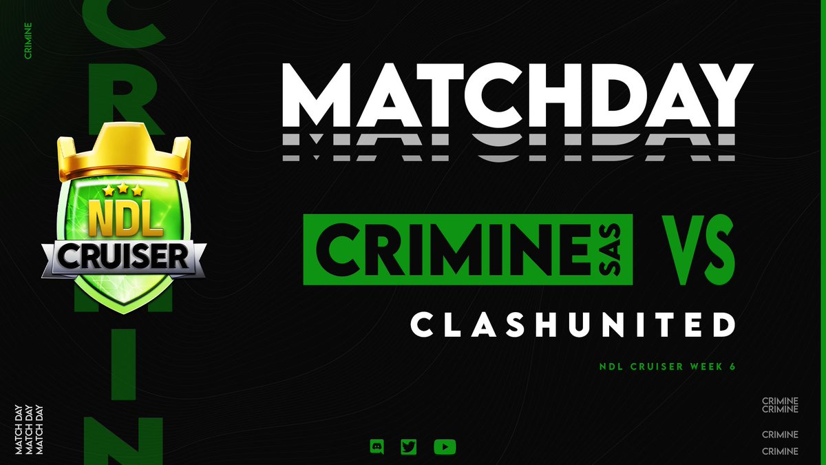 It's #OppaMatchDay!

Week 6 of <a href="/No_Dip_League/">No Dip League</a> against <a href="/ClashUnitedCOC/">ClashUnited</a> 

⏱️ Battle day at 8pm CET/ 2pm EST

#FearTheCrime
