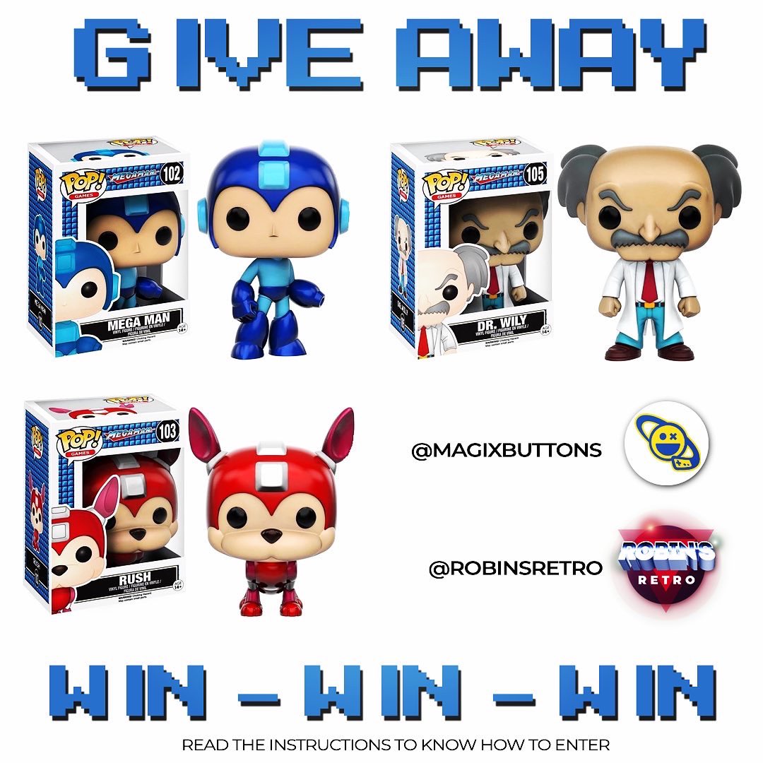 robinsretro's tweet photo. Have you joined my #giveaway ?
I am giving away some #FunkoPop 😎
Check my Instagram for more: https://t.co/WQd1l2WeJC
#megaman #videogames #figurines #FunkoPOPNews #FunkoPops https://t.co/tz90N2C2iS