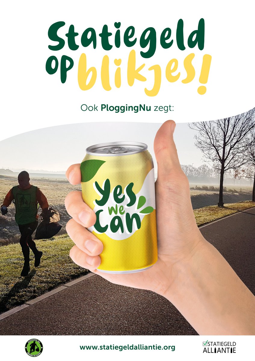 haroldjoels's tweet photo. Beste regering, maak ons blij en beslis voor statiegeld op blikjes!#StatiegeldYesWeCan https://t.co/qWRNTjwYae