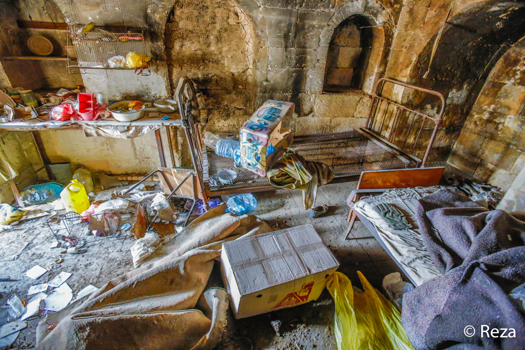 Agdam, Karabakh, Azerbaijan 
The Palace of Panah Ali Khan Javanshir Khan of Karabakh and founder of Shusha was a beautiful museum and cultural complex before the war. During 30 years of occupation it was used as pigsty and cowshed by Armenian forces occupying Agdam.
