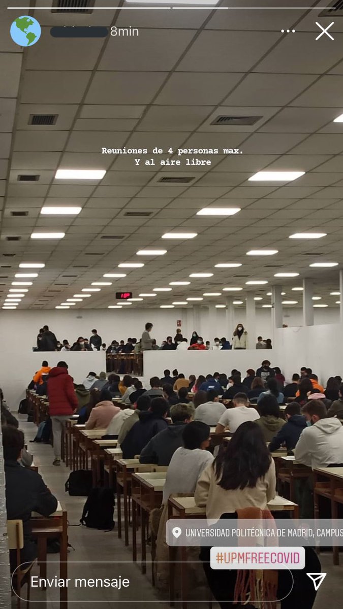 Maria_AR14's tweet photo. “Campus de excelencia”
“Los exámenes presenciales son espacios seguros, se cumplen todas las medidas de seguridad”
#NoOsImportamosUPM https://t.co/bpCNRulNhl
