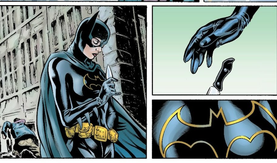 She altered her methods and beliefs in order to honor the Bat Symbol