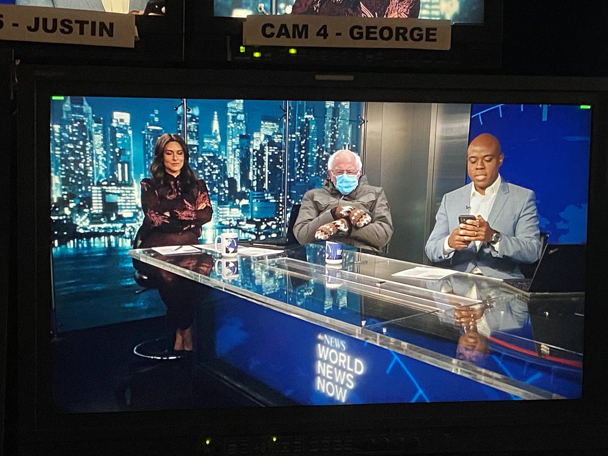 abcWNN's tweet photo. BERNIE SANDERS PAID A VISIT TO WORLD NEWS NOW TODAY... https://t.co/l7Kco2E7ti