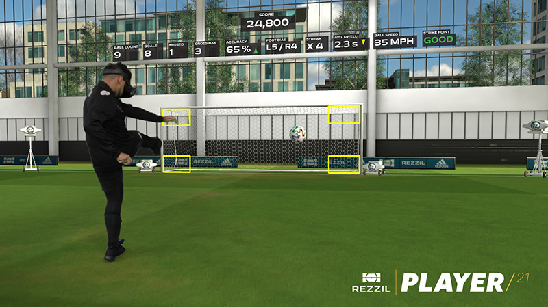 rezzil's tweet photo. Have you tried the Finishing Challenge in Rezzil #Player21 yet? 🤔
Take your place on the pitch and score as many goals as you can in heated 30, 60 or 90 second rounds. Fancy a more casual session? Switch to endless mode for a crossbar challenge or just play at your own pace. https://t.co/JJXkLYJ0zi