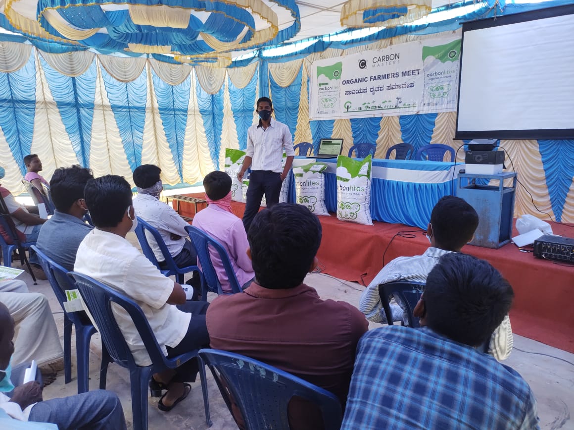 carbonlites's tweet photo. We hosted over 30 farmers from across Malur to build awareness about how @carbonlites Bio Enriched Organic Manure can be the 1st step to better soil health. Reach out to us to organise a meeting to promote #regenerativeagriculture in a village in K'taka
Info@carbonmasters.co.uk https://t.co/Q3CUjz2Rym