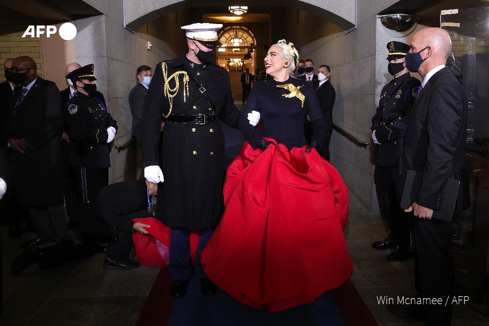 Lady Gaga gave me weird(er than usual) vibes too. Her smiles seemed forced. She seemed nervous & fidgety until she was singing then back to looking like she wanted to be anywhere but there. 