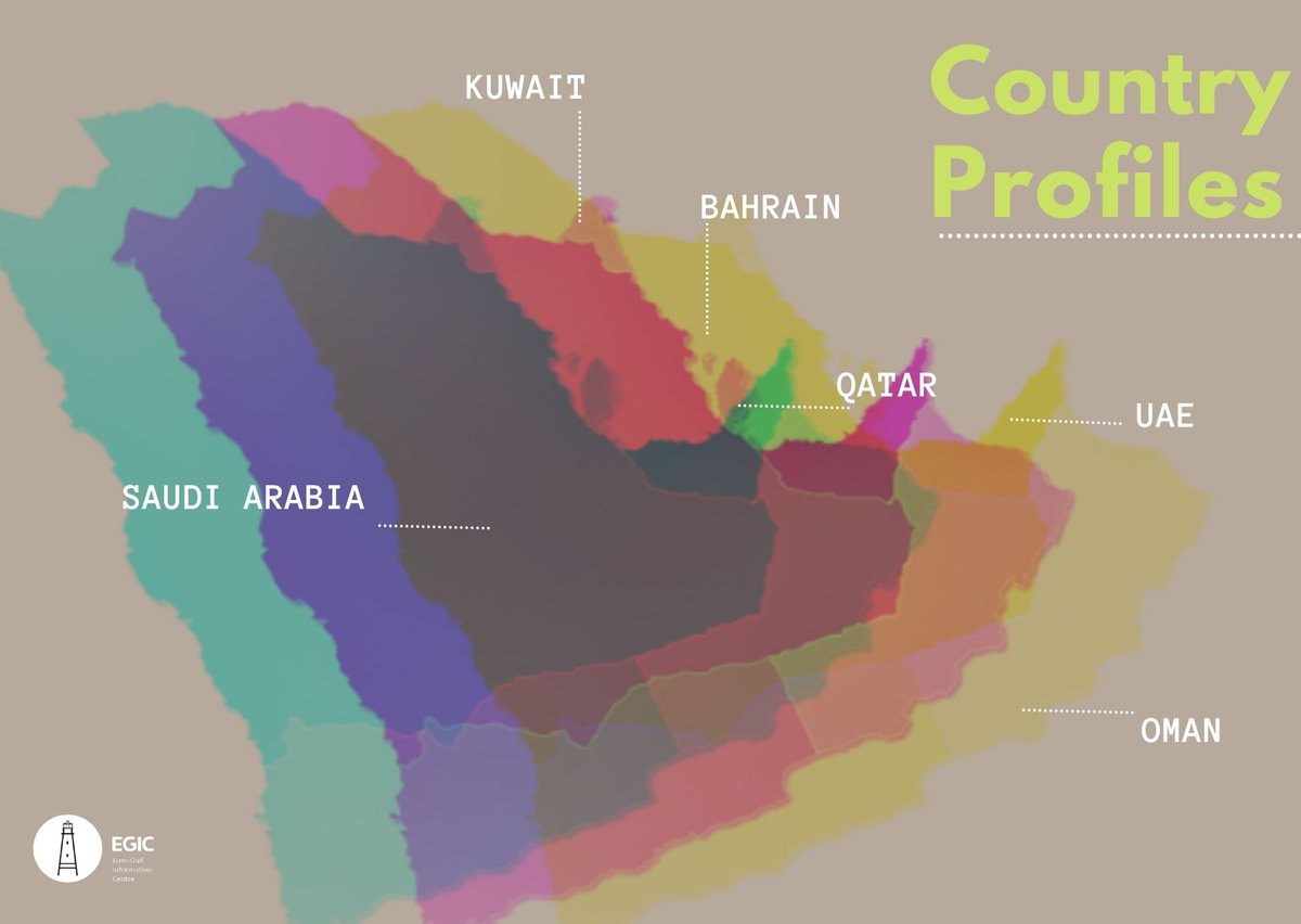 EGIC_'s tweet photo. New EGIC #CountryProfiles 
🇧🇭🇦🇪🇰🇼🇶🇦🇴🇲🇸🇦
View and compare the latest economic, political, and demographic trends of the #GCC countries

👉https://t.co/2TvWif1MZi‼️ https://t.co/ZBOAvVZ7i4