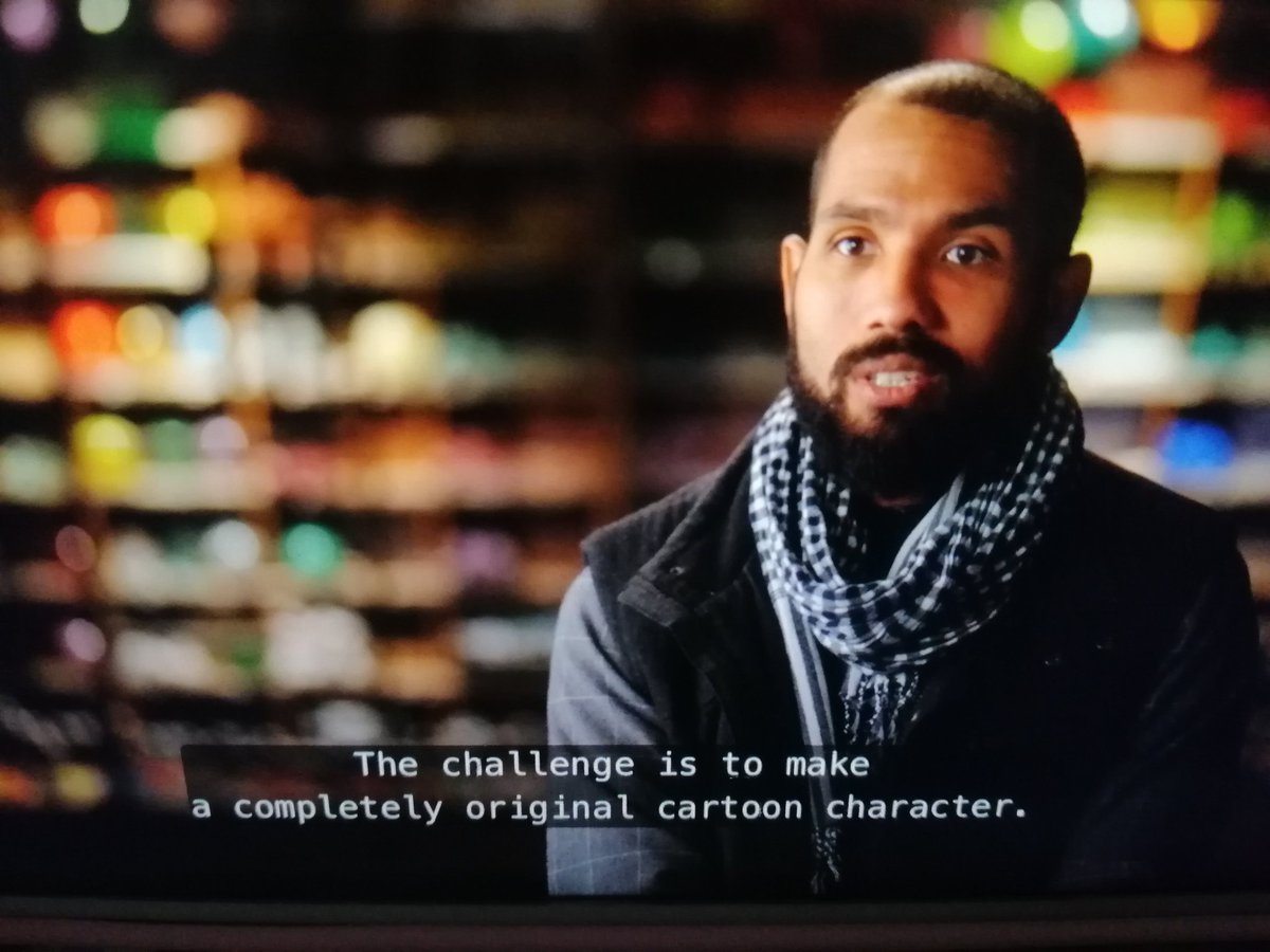 shnvllrz's tweet photo. watching blown away s2 on netflix. im so mad they eliminated jason on the 3rd episode. the brief was to make  a cartoon character which is what he did. meanwhile chris made a bunch of pencils and he gets to stay ???? https://t.co/PwwMwQpLsL