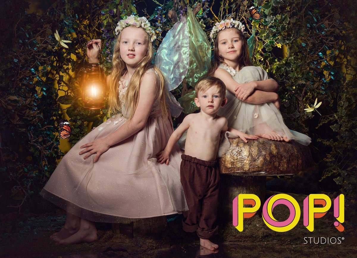 Kady, Millie and JJ are ready to meet all sorts of magical creatures on their woodland adventure. Who do you think they will make friends with today? 🧚‍♀️

#Fairy #Unicorn #Woodland #ChildPortrait #Imagination #StudioLife #PopStudios #love #portraits #photography #Magic