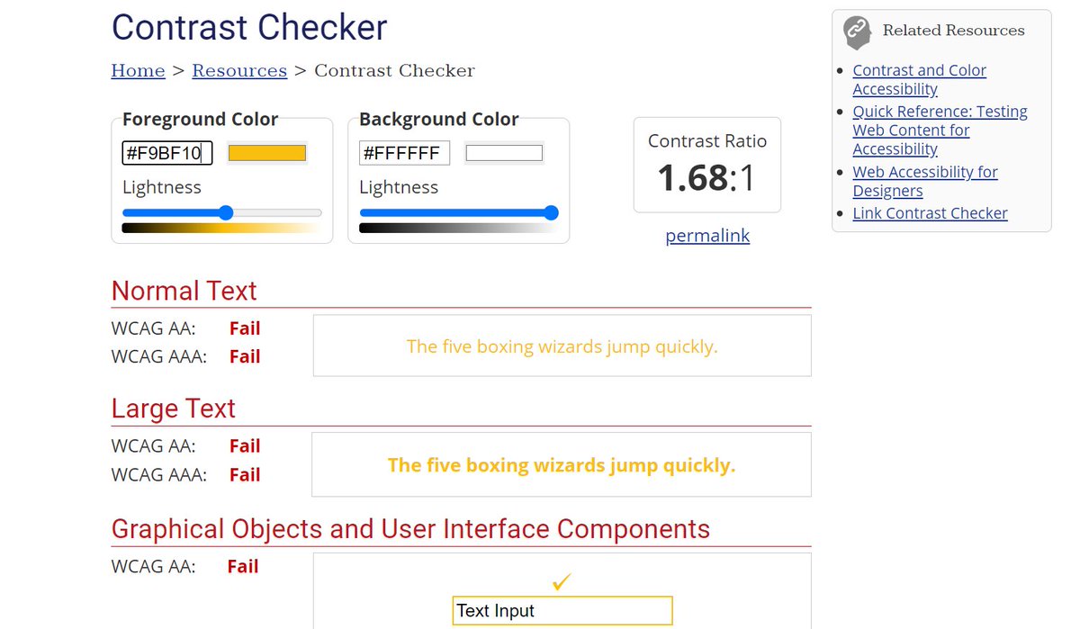 Heritage_Net_UK's tweet photo. Is #accessibility top of your list of requirements when developing a new website or online presence?

As we build our new member directory and online community it's at the top of ours!

Check out @webaim's very handy contrast checker and guidelines 

https://t.co/0O8U8wG8ia https://t.co/7In0dwt5iE