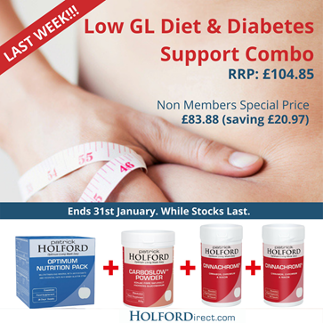 There is only 1 week left of my Low GL Diet & Diabetes Support Combo, containing all the necessary nutrients to support your optimum health. 

1 month’s supply is on £83.88, saving £20.97. Don’t miss out. 

Find out more and get yours here - https://t.co/PENXWKgf2O https://t.co/owfkB5rHhF