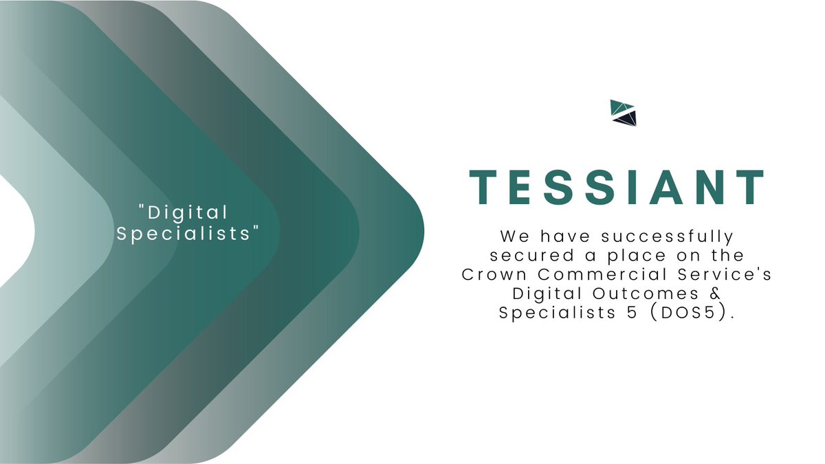 Tessiant_'s tweet photo. We are thrilled to announce we are now a Crown Commercial Service Supplier, following our Digital Outcomes & Specialists 5 application being a success!
To find out more visit https://t.co/PGpboyBANZ
#digitaltransformation #publicsector #digitalspecialists #DOS5 https://t.co/SPFy3sJa65