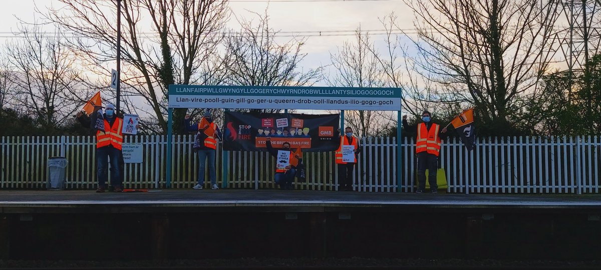 Day 7, On strike in the longest place name in the UK #BritishGasStrike #notofireandrehire #StopTheBritishGasFire