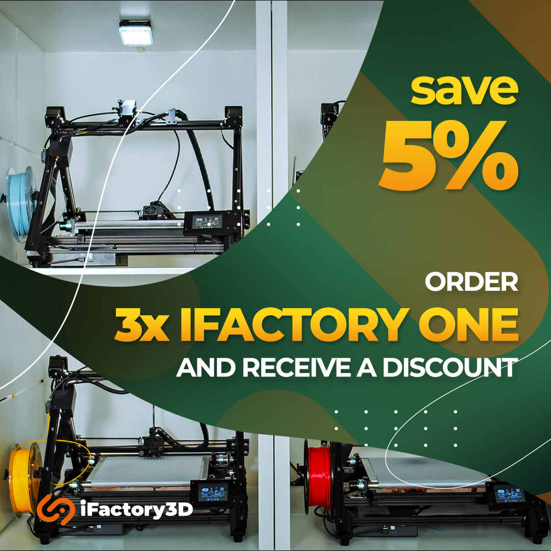 Ifactory3dO's tweet photo. Order 3 x iFactory One and receive a 5% discount. Now on our website: https://t.co/MIEuXGSOsa
#3dprinting #3dprinter #3dbeltprinter #3d #3dprinterkit #ifactory3d #ifactoryone #beltprinter #conveyorbelt #germandesign #maker https://t.co/a0kjaIqDw4