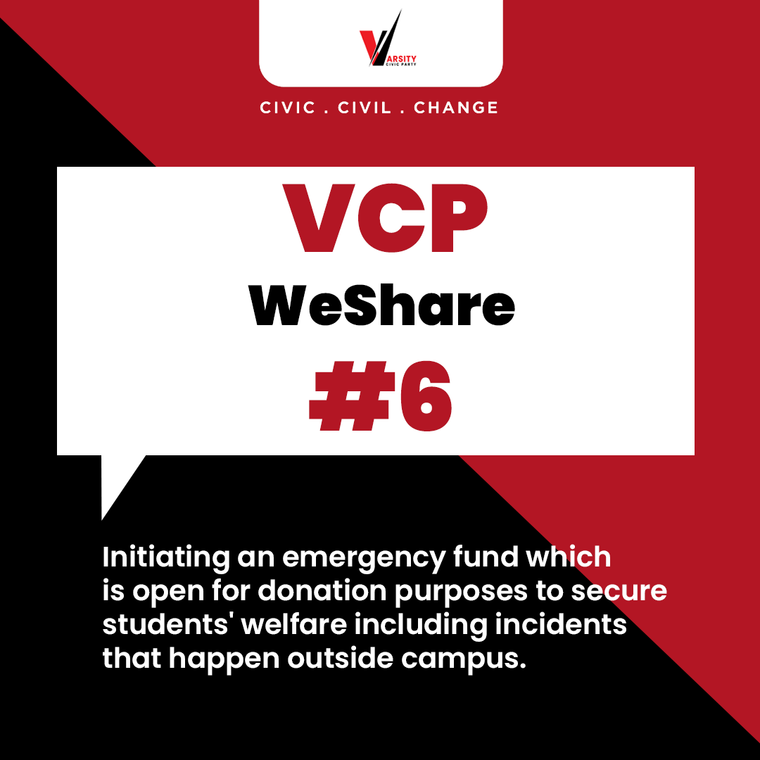 VCPUTP's tweet photo. β VCP MANIFESTO β
Manifesto plays an important role in an organization to show our credibility in improving or creating a new future.
.
Introducing VCP's another 3 manifestos:
4. Club Empowerment
5. Cheezi E-Sport
6. WeShare
#VCPUTP #UTPinMe
#InVCPWeTrust
#UTPElection2021 https://t.co/VXjJRNNqhU
