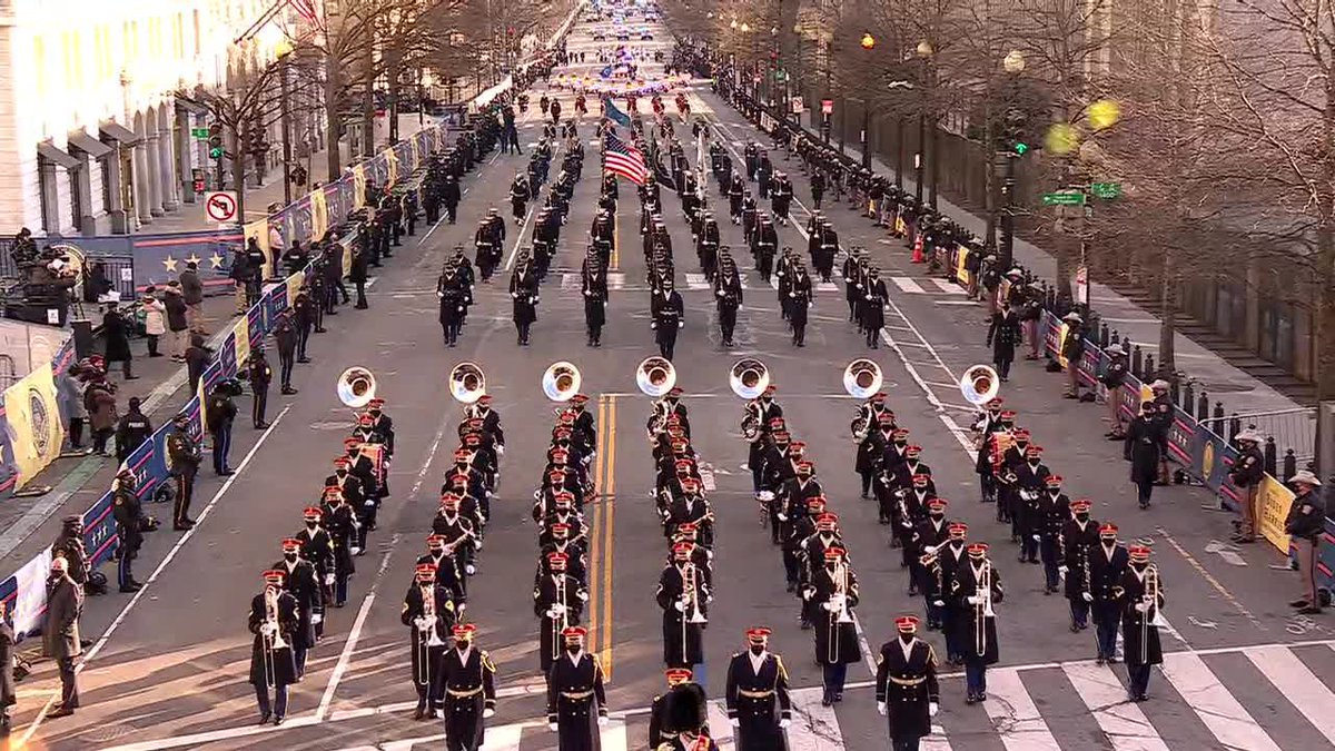 Then they had a bizarre parade with no onlookers. Where Biden waved to nobody. 